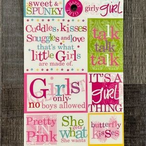 💞 New Little Girl Scrapbook Stickers